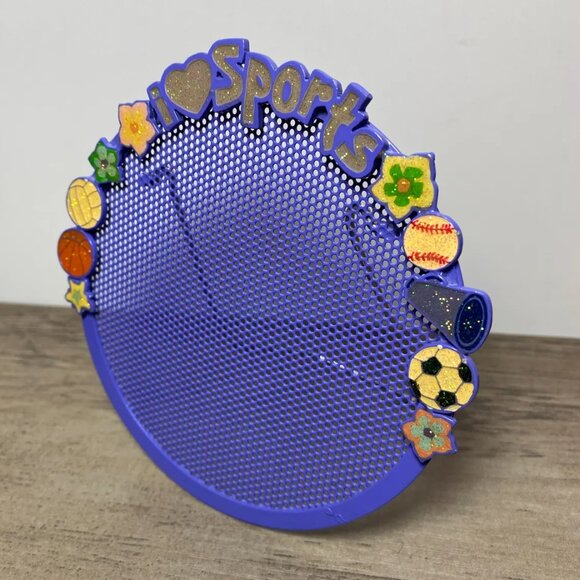 90s Girls Earring Holder Claire’s Stud and Dangle Earring Storage I LOVE SPORTS - Picture 3 of 4